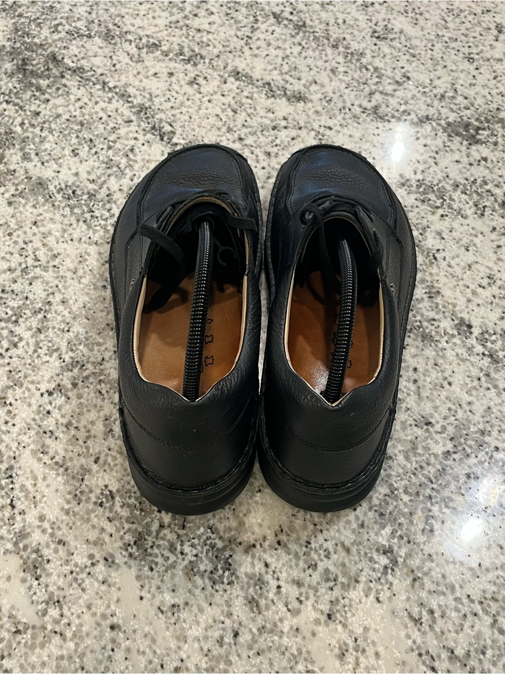Finn Comfort Men’s Black Leather Shoes Size 9 Wide - Picture 4 of 12